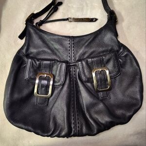 - Cole haan shoulder purse.  Leather purse hobo style gun metal gray.  12 …